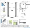 Radaway Fuenta Kdd kabina 100x100cm chrom połysk szkło przejrzyste 1384062-01-01L/1384062-01-01R